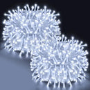 Luces navidad panel solar 100 led