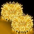 Luces navidad panel solar 100 led