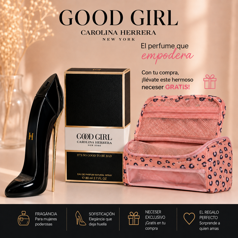 Perfume Good GirlClasico Dama X 80 ML + Mini Beauty Bag GRATIS