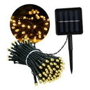 Luces navidad panel solar 100 led