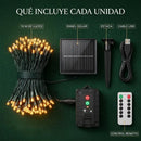 LUCES DE NAVIDAD CON PANEL SOLAR 100 LED